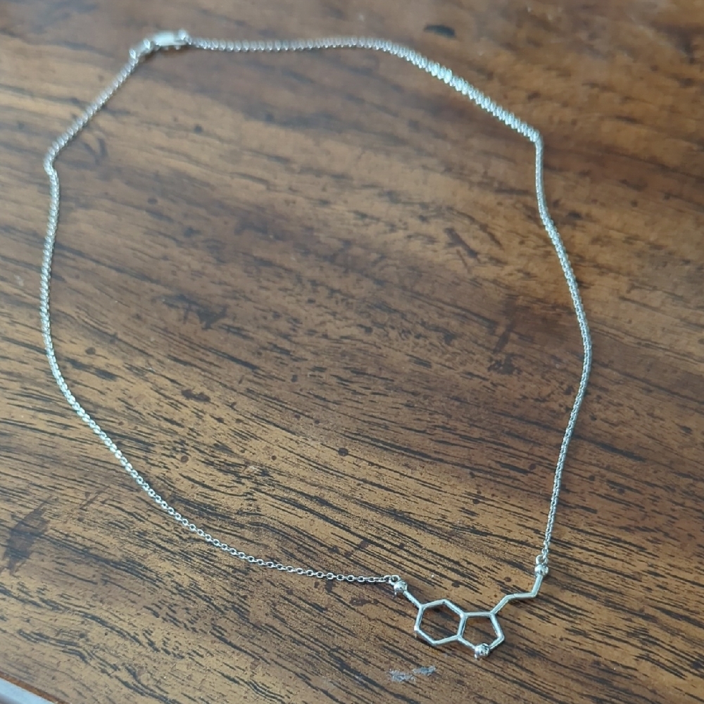 Serotonin Molecule Necklace